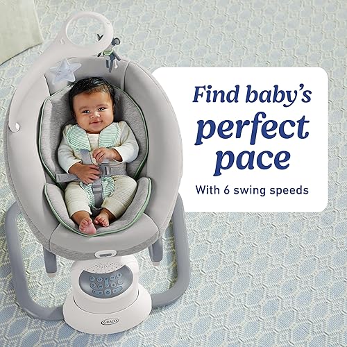 Graco Soothe My Way with Removable Rocker, Madden - Versatile Baby Swing & Portable Rocker - Jamouz