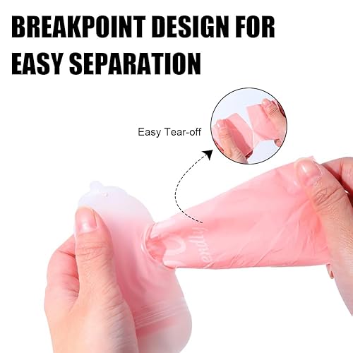 Baby Disposable Diaper Bags, Waste Bags 8 Refill Rolls/120 Bags with Dispenser, Convenient and Quick Diaper Disposal, Unscented - Jamouz