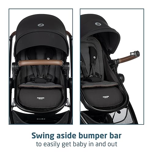 Maxi-Cosi Zelia™ Luxe 5-in-1 Modular - Baby Travel System Car Seat and Stroller, Infant Car Seat and Stroller Combo, Baby Car Seat and Stroller Combo in New Hope Tan - Jamouz