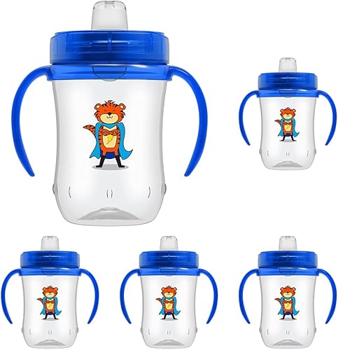 Dr. Brown's Transition Sippy Cup with Soft Spout - Blue - 6oz - 6m+ - Jamouz