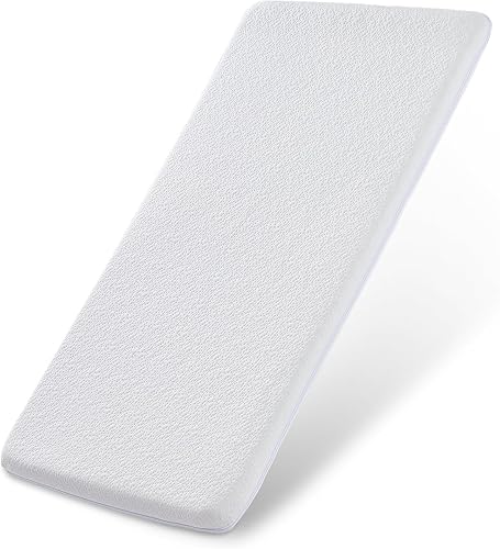 Bassinet Mattress Topper, Gel Memory Foam Mattress with Removable Cover Fit for Jimglo/ANGELBLISS 3 in 1 Baby Bassinet (33' x 19'), BabyBond, KoolerThings, Cowiewie and Ihoming Bassinet, Soft Mattress - Jamouz