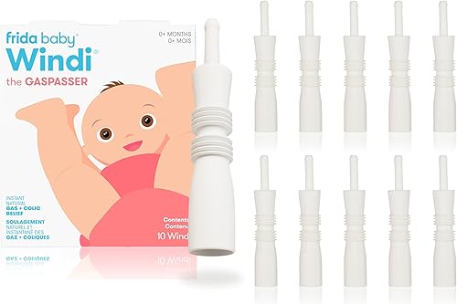 Frida Baby Windi Gas Passer, Baby Gas Relief and Colic Baby Relief, Baby Constipation Relief, 10 Count - Jamouz