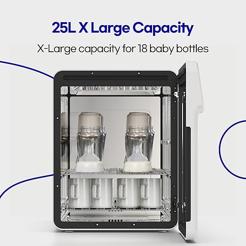 HubiBaby 4-in-1 UVC Cleaner and Dryer for Baby Bottles Multifunctional Smart Control with Bluetooth APP - Jamouz