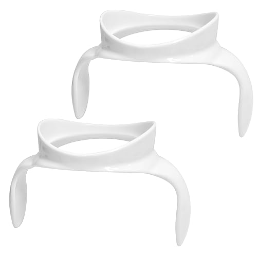 Replacement Bottle Handles Compatible with Avent Anti-Colic Bottle Series (White & Blue, 6 Pack) - Jamouz