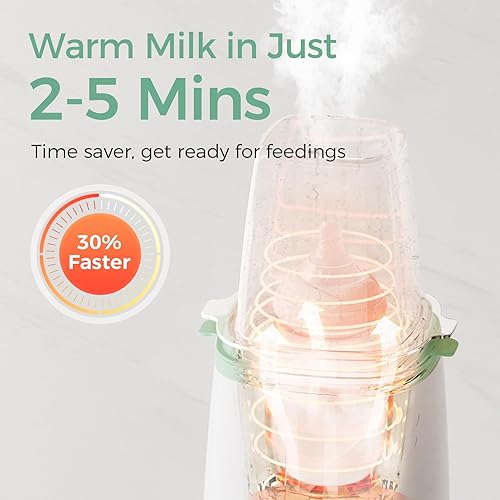Momcozy Bottle Warmer, Fast Bottle Warmers for All Bottles with Timer, Accurate Temperature Control and Automatic Shut-Off, Multifunctional Bottle Warmer for Breastmilk - Jamouz