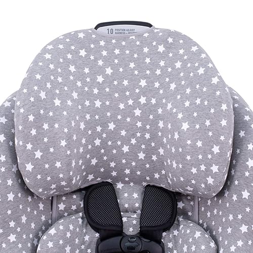 JYOKO Kids Cover Liner for car seat Compatible with Graco Extend2fit, 100% Cotton Made (Raccoon) - Jamouz