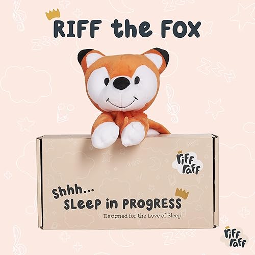 Riff Raff Bunny Sleep-Soother Unique Lullaby, Heartbeat & White Noise Plush, Washable, Portable, Perfect Sleep Aid - Jamouz
