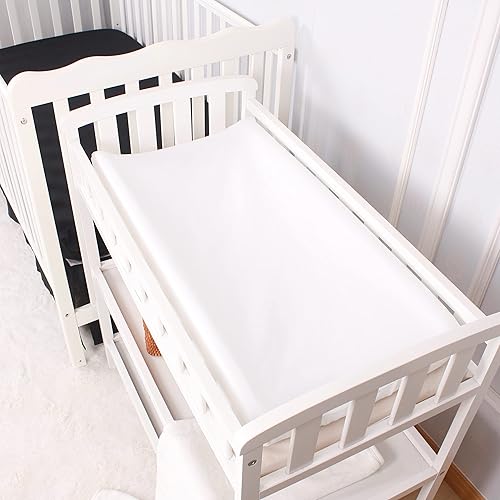 CaSaJa Navy Diaper Changing Pad Cover with Strap Holes Set of 3, Snug Fit 4-Sided Contoured Changing Table Pad 16x31 16x32, Fitted Change Pad Sheet for Baby Boy, 100% Silky Soft Microfiber - Jamouz