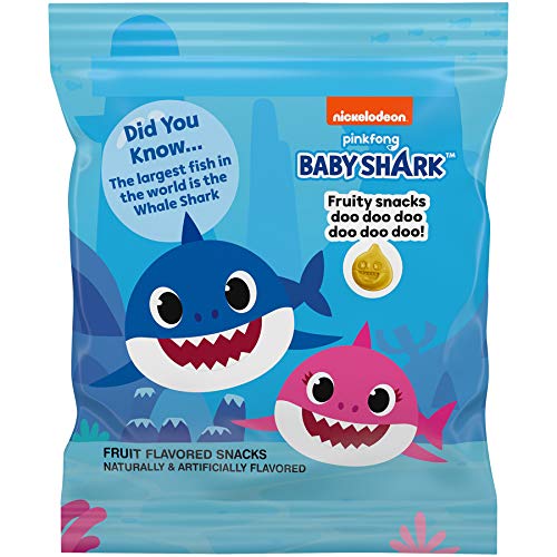 Funables Fruit Snacks, Baby Shark Shaped Fruit Flavored Snacks, 0.8 Ounce Pouches (Pack of 30) - Jamouz
