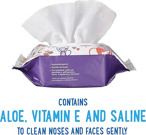 Brand - Mama Bear Gentle Fragrance Free Baby Wipes, Hypoallergenic, Sensitive Skin, Unscented, 800 Count (8 Packs of 100) - Jamouz