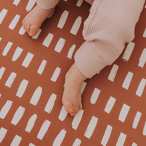 Baby Changing Pad Cover 2-Pack for Girls (Fleurette) - Premium Fitted Sheets Baby Diaper Changing Table Cover - Buttery Soft Cotton Blend - Jamouz