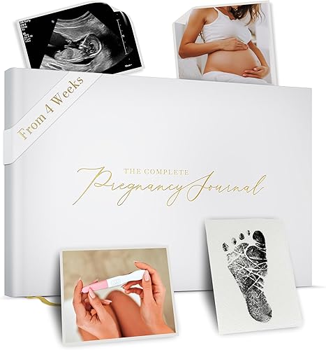 Pregnancy Journal and Memory Book - 40 Weekly Calendars Milestone Journey - 196 Page Baby Book - Space For Ultrasound Photos & Tracking (Forest) - Jamouz