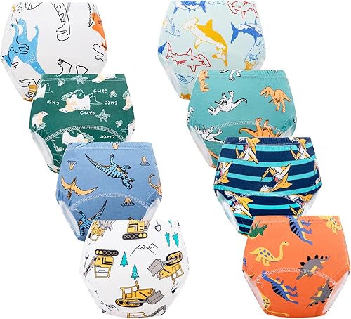 Baby Potty Training Underwear, Cotton Toddler Training Pants for Boys and Girls 2-3 T, 10 Pack, S, Red - Jamouz