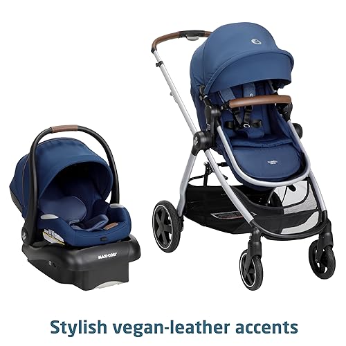 Maxi-Cosi Zelia™ Luxe 5-in-1 Modular - Baby Travel System Car Seat and Stroller, Infant Car Seat and Stroller Combo, Baby Car Seat and Stroller Combo in New Hope Tan - Jamouz