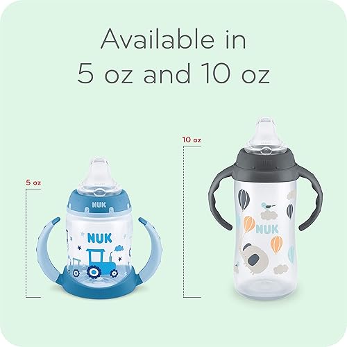 NUK Learner Cup, 6+ Months, Timeless Collection,  Exclusive, 5 Oz, Pack of 2 – BPA Free, Spill Proof Sippy Cup - Jamouz