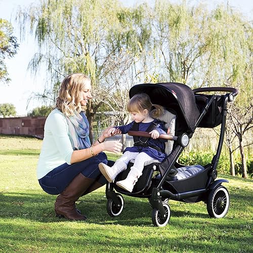 Entourage Primary Seat Liner: Washable Baby Stroller Accessories Cushion - Navy Striped - Jamouz