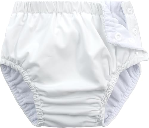 Baby Newborn Reusable Swim Diapers Washable Toddler Swim Diaper Unisex Infant Swimming Diapers Hot Pink, 6-18 Months - Jamouz