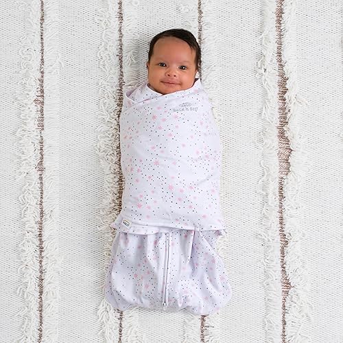 HALO 100% Cotton Sleepsack Swaddle, 3-Way Adjustable Wearable Blanket, TOG 1.5, Baby Blue, Newborn, 0-3 Months - Jamouz