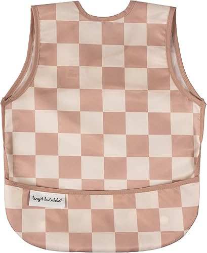 Tiny Twinkle Mess Proof Baby Bib - Waterproof Toddler and Baby Apron Bib - Machine Washable - PFAS and BPA Free - Jamouz