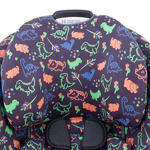 JYOKO Kids Cover Liner for car seat Compatible with Graco Extend2fit, 100% Cotton Made (Raccoon) - Jamouz