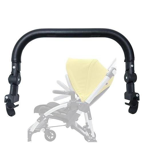 Stroller Handlebar Console Adjustable Armrest Bumper Bar Compatible with Bugaboo Bee 3 Bee 5 Bee 6 Baby Strollers (Artificial Leather) - Jamouz