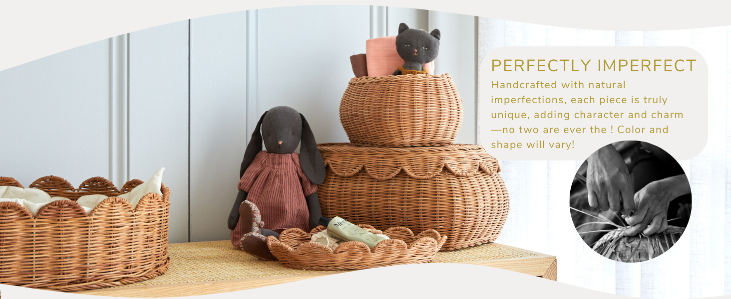 scallloped basket bebe bask scallop basket set with lid 