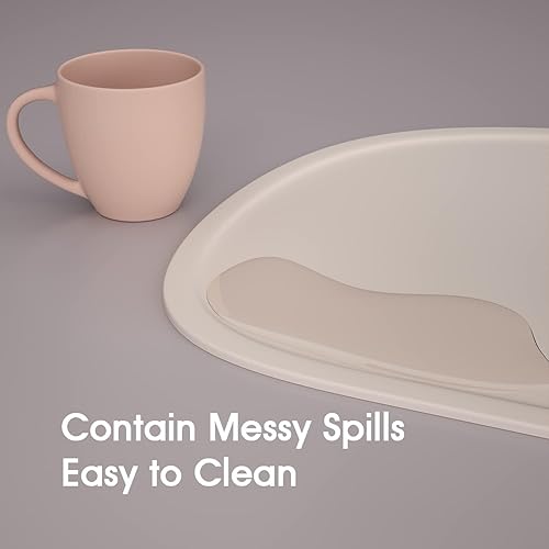 Cuddle Campus Set of 3 Silicone Placemats with Raised Edges for Kids,Toddlers,Babies, Non-Slip Dinning Table Mat, Baby Eating Mat, Food Mat - Jamouz