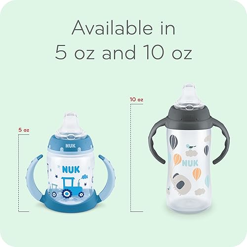 NUK Learner Cup, 6+ Months, Timeless Collection,  Exclusive, 5 Oz, Pack of 2 – BPA Free, Spill Proof Sippy Cup - Jamouz