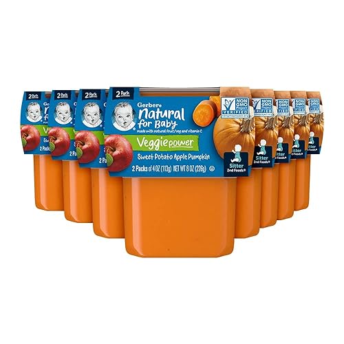 Gerber 2nd Foods Banana Blackberry Blueberry 4 Ounce Tubs, 2 Count (Pack of 8) - Jamouz