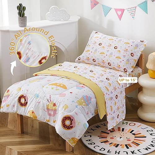 Viviland Boys Gamer Toddler Comforter Sets, Soft Toddler Bedding Set, Video Game Microfiber Toddler Bed Set - Jamouz