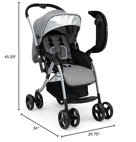 Jeep Unlimited Reversible Handle Stroller, Grey Tweed - Jamouz