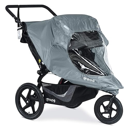 BOB Gear Duallie Swivel Wheel Stroller Weather Shield | Water and Wind Resistant + Ventilated + Easy Install - Jamouz