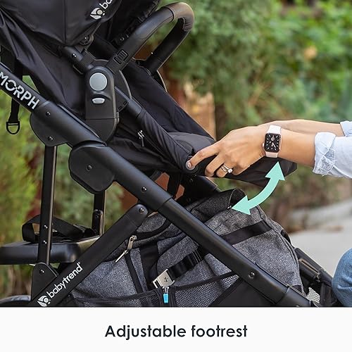Baby Trend Morph Single to Double Modular Stroller, Dash Black - Jamouz