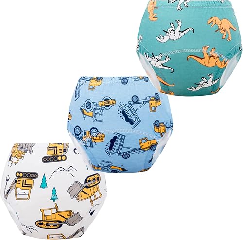 Baby Potty Training Underwear, Cotton Toddler Training Pants for Boys and Girls 2-3 T, 10 Pack, S, Red - Jamouz