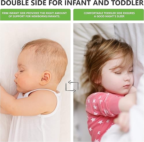 Starbright Breathable Fiber Crib and Toddler Mattress, Greenguard Gold Certified, Periwinkle - Jamouz