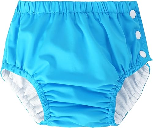 Baby Newborn Reusable Swim Diapers Washable Toddler Swim Diaper Unisex Infant Swimming Diapers Hot Pink, 6-18 Months - Jamouz