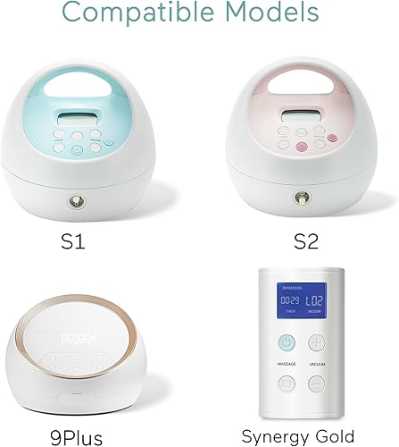 Paruu Pump Parts Compatible with Spectra S1/S2/9 Plus, Not Original Accessories, Full Set Replacements Include 24mm Flanges, Valves, Backflow Protectors (Duckbills Included), Tubings and Bottles - Jamouz