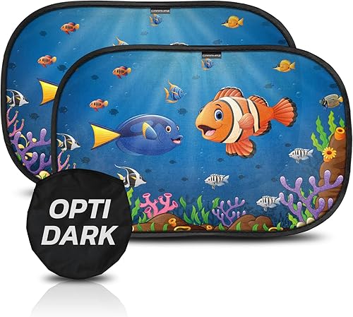 Car Window Shade for Baby with Certified UV-Protection 2 Pack - 20'x12' - Jamouz