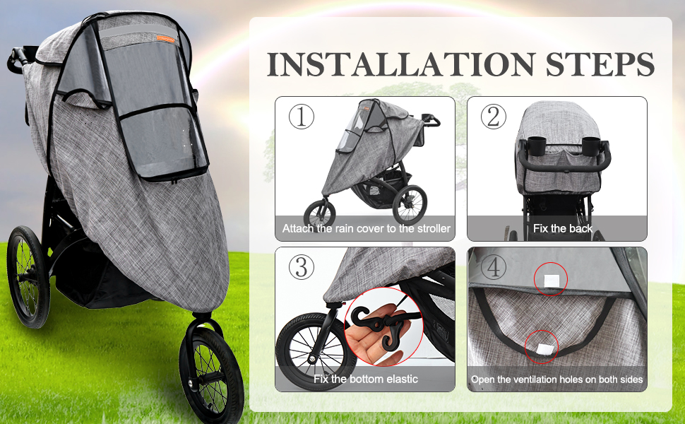 stroller rain cover