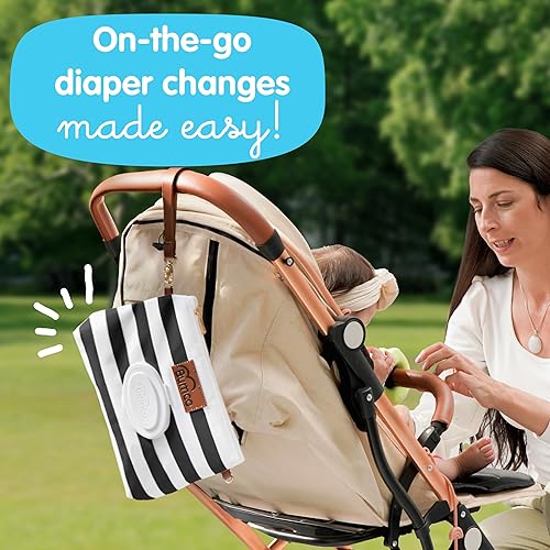 Bumco Diaper Clutch Bag - Mini Diaper Cream Spatula & Wipes Dispenser, BPA-Free Butt Spatula Baby Essentials - Jamouz
