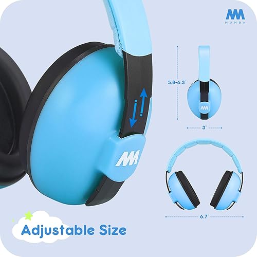 Mumba Baby Ear Protection Noise Cancelling Headphones for Babies and Toddlers Baby Earmuffs - Ages 3-24+ Months - Jamouz