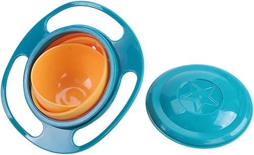 Berry President Magic Bowl 360 Degree Rotation Spill Resistant Gyro Bowl with Lid For Toddler Baby Kids Childre (Pink) - Jamouz