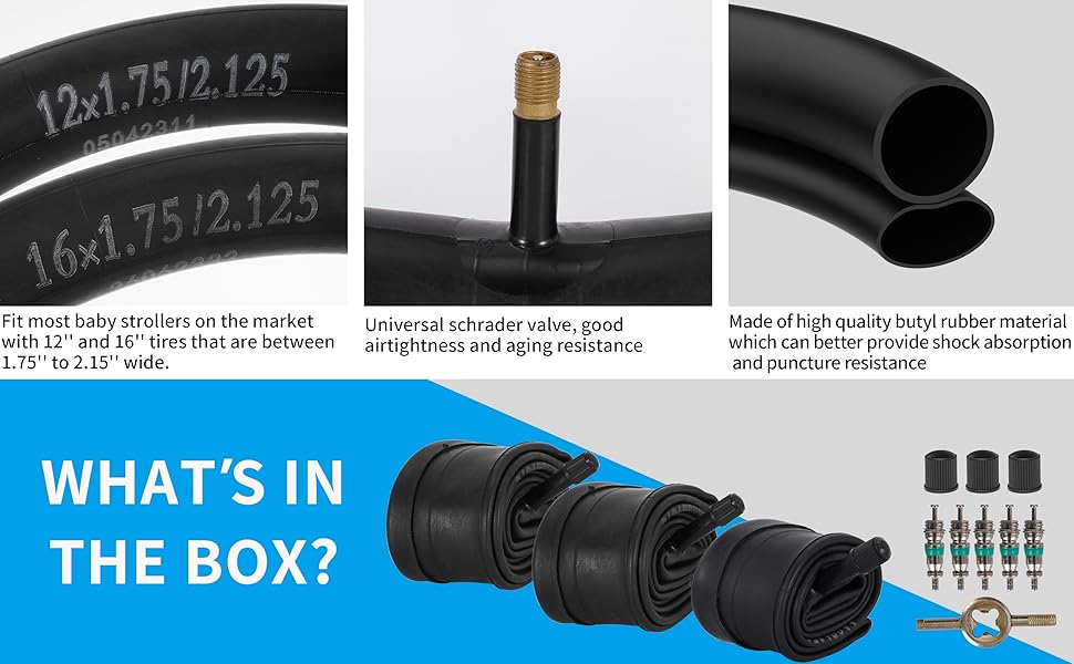 RUTU Baby Stroller Inner Tubes Replacement