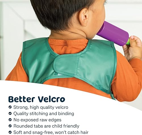 Tiny Twinkle Mess Proof Baby Bib - Waterproof Toddler and Baby Apron Bib - Machine Washable - PFAS and BPA Free - Jamouz