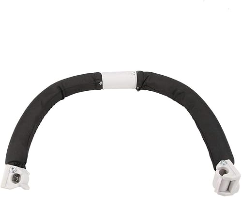 Baby Stroller Handle Curved Design Adjustable Bumper Bar for Baby for Dolls for Toddlers(Black) - Jamouz