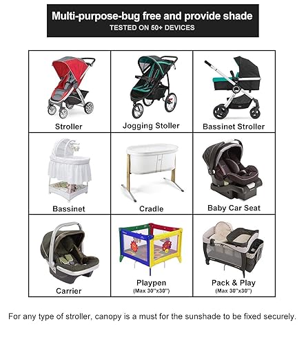 Stroller Sun Shade Cover Baby Car Seat Carrier Sunshade Pram Stroller Shade-Dark Shade Cut 96% UV Rays - Jamouz