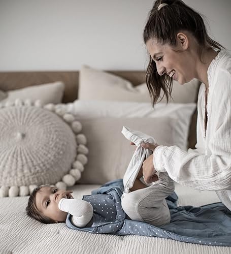 GUNAMUNA Unisex Baby Sleep Bag, Sleep Sack Sleeping Bag for Infants Toddlers, Easy Changing Diaper Zipper, Nap Time, 1.0 TOG - Jamouz