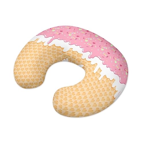 Cow Boy Nursing Pillow Cover for Baby Boys Breastfeeding Pillow Slipcover with Hidden Zipper Nursing Pillow Case for Newborn Girls Horse Breast Feeding Pillowcases Stain Resistant Beige - Jamouz