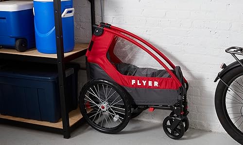 Flyer™ Duoflex 2 in 1 Bike Trailer and Double Stroller for Toddlers, 1+ Years - Jamouz
