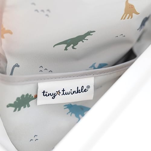 Tiny Twinkle Mess Proof Baby Bib - Waterproof Toddler and Baby Apron Bib - Machine Washable - PFAS and BPA Free - Jamouz